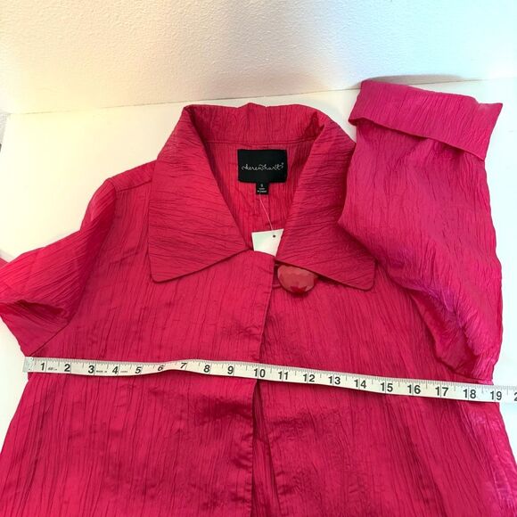 Keren Hart Crinkle Pink Jacket Size Small NWT - Picture 10 of 10